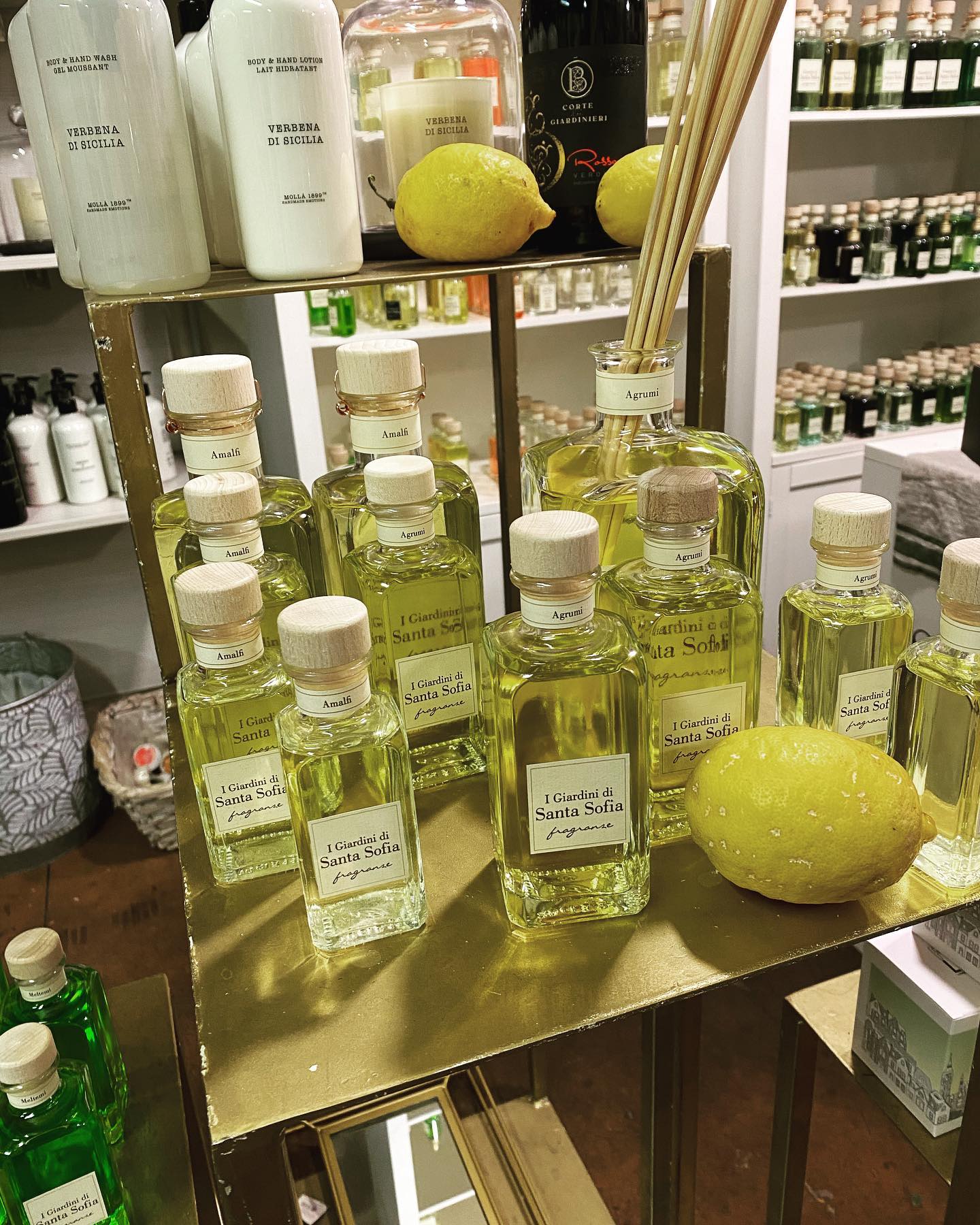 Profumi home made della linea Giardini di Santa Sofia 