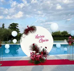 Allestimento per una laurea realizzato da Floricoltura Santa Sofia a Verona 